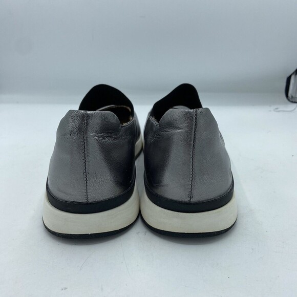 Vionic Pewter Cadee Metallic Leather Mary Jane Slip On Sneakers Size 7.5 - Picture 3 of 6